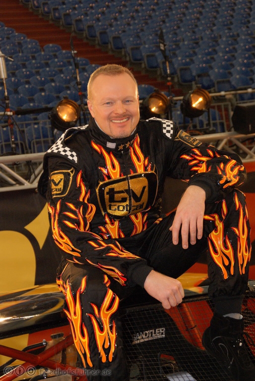 Ein Foto von Stefan Raab bei der Stockcar Challenge