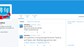 AFDHaikus macht Haikus aus AFD-Wahlprogrammen