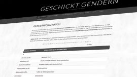 Die Seite geschicktgendern.de – ein Wörterbuch für das Gendern von Worten