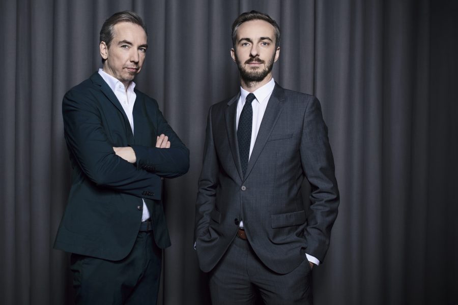 Olli Schulz und Jan Böhmermann.