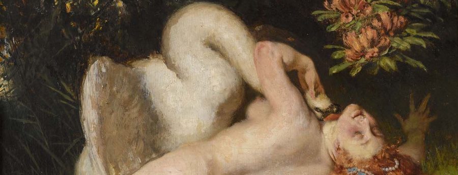 Heinrich Lossow Leda und der Schwan